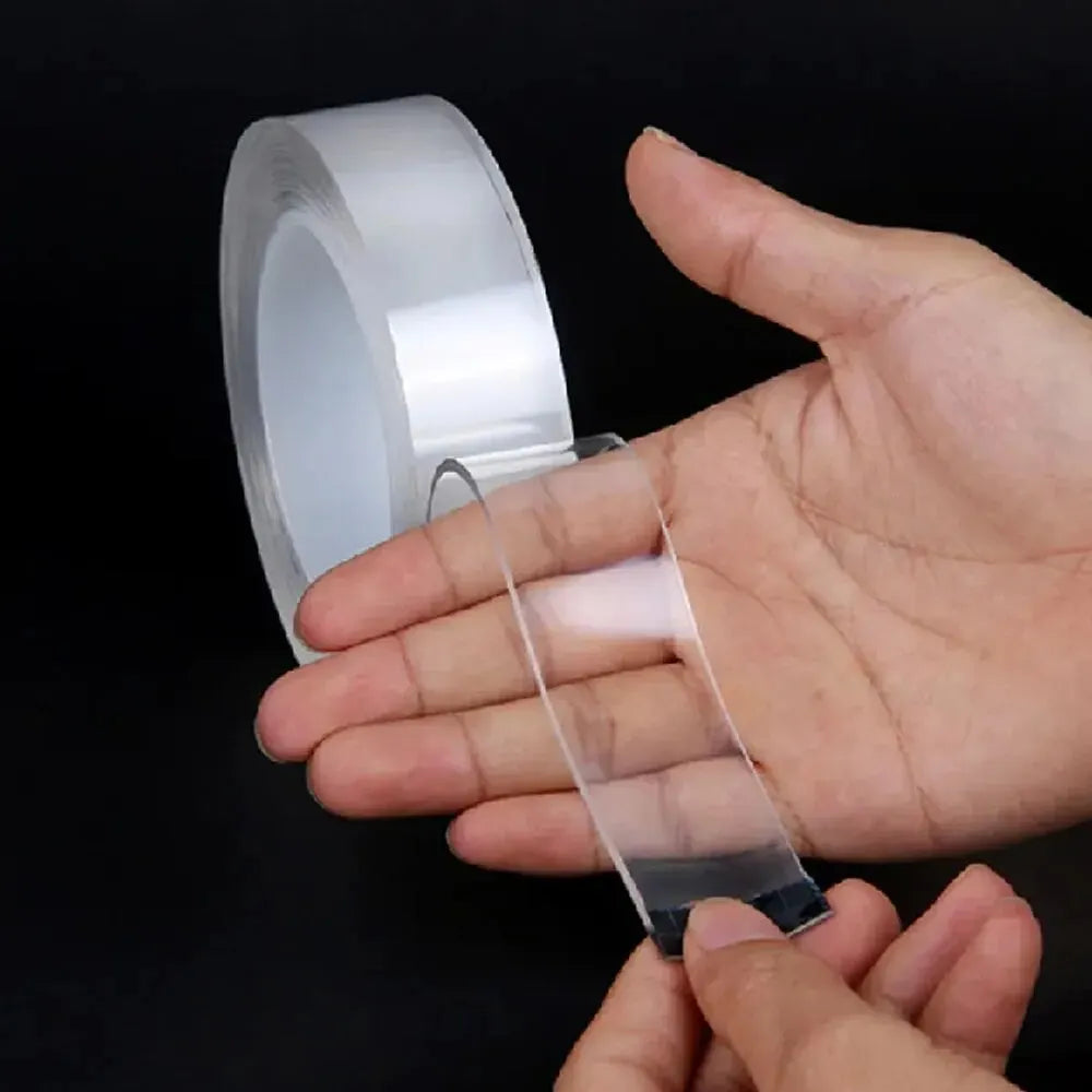 Cinta adhesiva de doble cara superfuerte, antideslizante, impermeable, transparente, para cocina y baño.