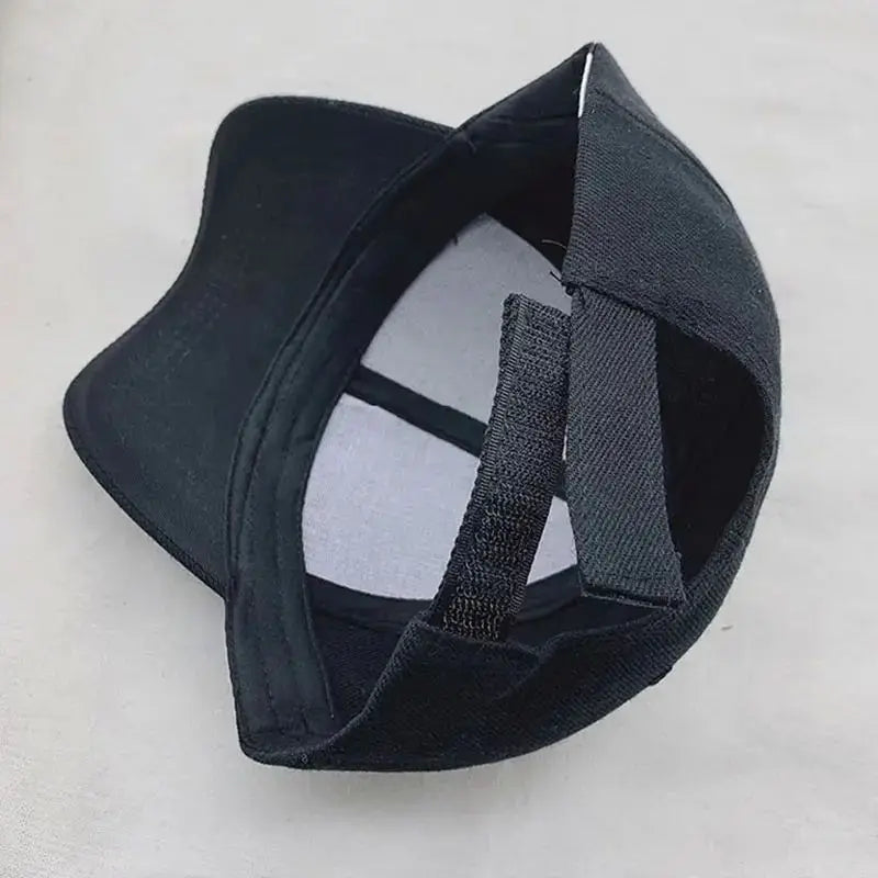 Gorra de béisbol de color liso para mujer, pequeña, de primavera y verano, color negro, informal y versátil, para hombre.