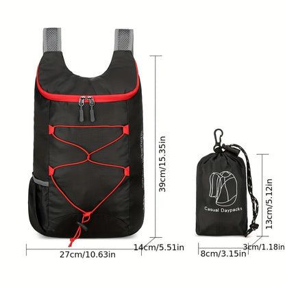 Mochila pequeña, ligera y plegable, ultraligera, para viajes, senderismo, camping, para hombres y mujeres.