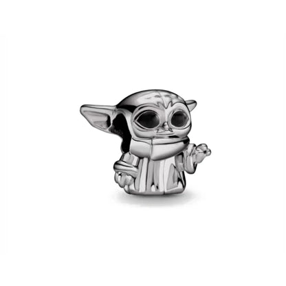 Charms de Disney Stitch Marvel Rescuer Star Wars para pulsera Pandora original de plata de ley 925, collar para mujer, joyería