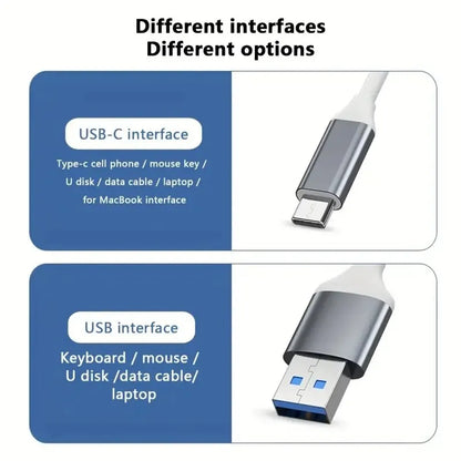 Aumente su productividad con este concentrador USB C 4 en 1: compatible con MacBook, Mac Pro, Mac Mini, iMac, Surface Pro, XPS, PC, Fla