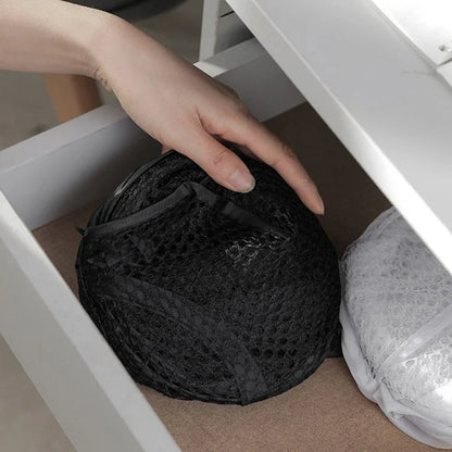Cesta de lavandería plegable y portátil con rejilla de red para guardar juguetes de niños, cesta para ropa sucia, cesta para ropa sucia, cesta para guardar ropa en casa