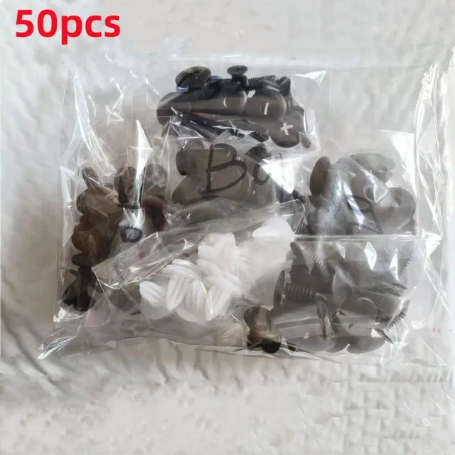 Auto Fastener Clip Car Fender Push Retainer Pin Rivet Bumper for Door Trim Panel Retainer Fastener Kit, Bag/Box Package 50/100pc
