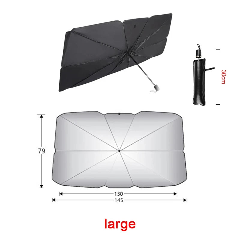 Parasol para coche, sombrilla para ventana delantera de coche, visera de verano, protección para parabrisas interior de coche, accesorio plegable