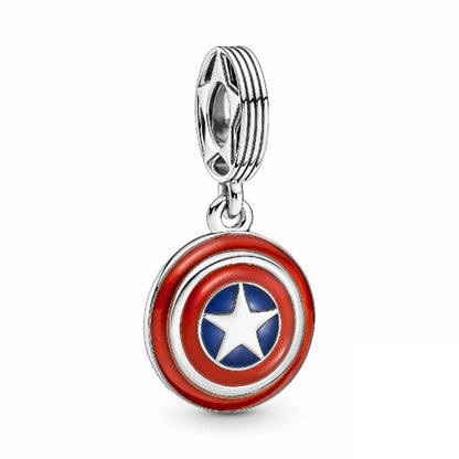 Charms de Disney Stitch Marvel Rescuer Star Wars para pulsera Pandora original de plata de ley 925, collar para mujer, joyería