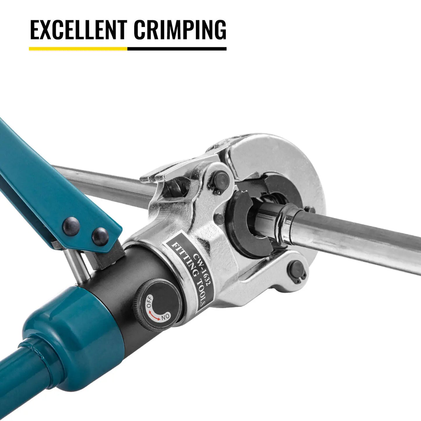 VEVOR - Herramientas de prensado hidráulicas para tubos Pex de aluminio y plástico CW-1632, crimpadora de plomería a presión para PB