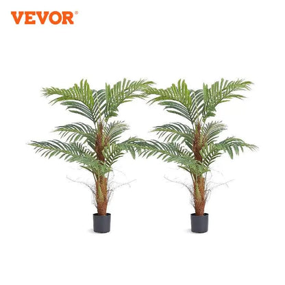 Palmera artificial VEVOR de 1,2 m, 1,5 m o 1,8 m de altura, de polietileno seguro y con protección antivuelco, de bajo mantenimiento para el hogar.
