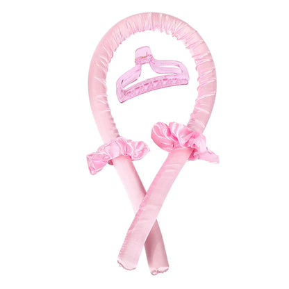 Heatless Curling Rod Headband No Heat Silk Curls Lazy Hair Curler Ribbon Hair Rollers Sleeping Soft Headband Hair Styling Tools
