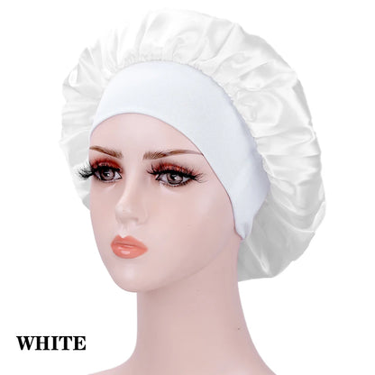 Gorro de seda redondo para dormir, gorro de ducha para mujer, accesorio para el cabello, productos de baño, gorro para el cabello, 1 unidad