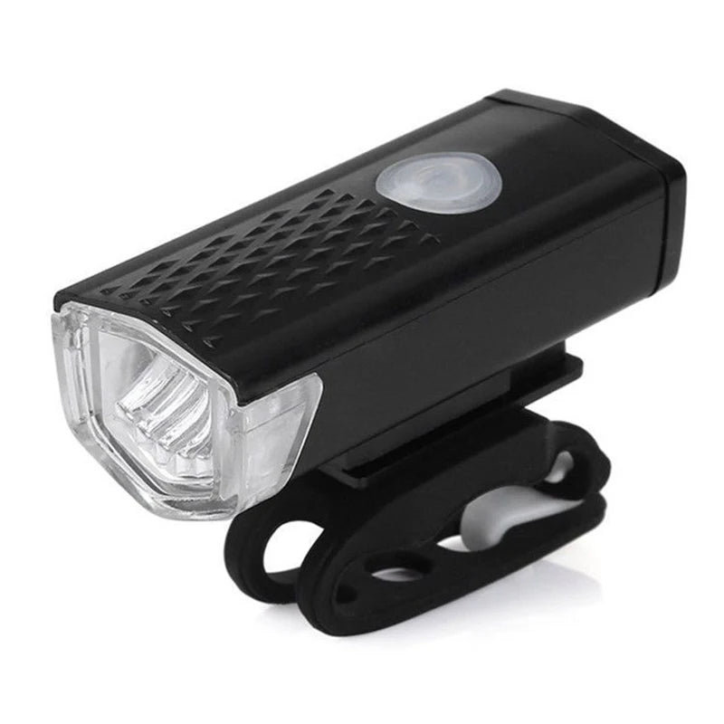 Juego de luces para bicicleta, luz delantera con luz trasera, recargable por USB, fácil de instalar, 3 modos, accesorios para bicicleta de carretera y MTB
