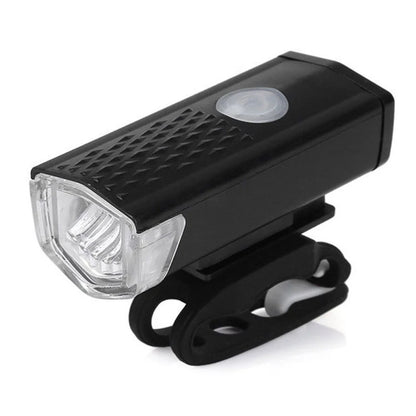 Juego de luces para bicicleta, luz delantera con luz trasera, recargable por USB, fácil de instalar, 3 modos, accesorios para bicicleta de carretera y MTB