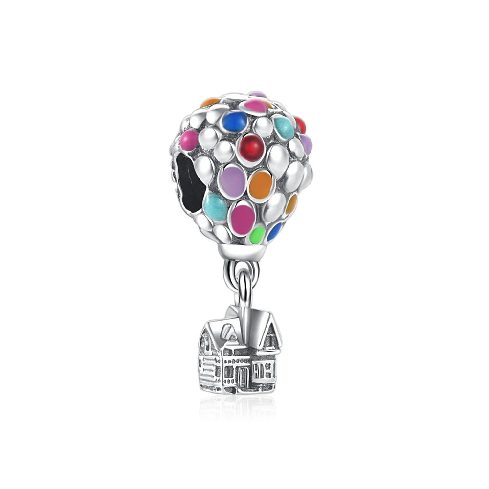 Charms de Disney Stitch Marvel Rescuer Star Wars para pulsera Pandora original de plata de ley 925, collar para mujer, joyería