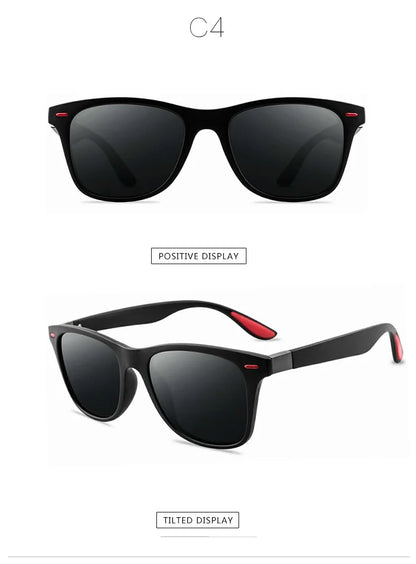 Gafas de sol polarizadas clásicas de moda para hombre y mujer, cuadradas, antideslumbrantes, para viajes, pesca y ciclismo, con protección UV400