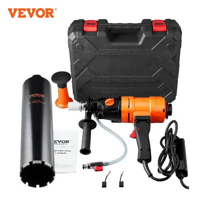 Taladro de diamante VEVOR de 1500 W y 4 pulgadas, con núcleo de hormigón, portátil, con velocidad continua y en húmedo.