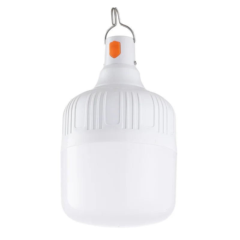 Bombilla LED nocturna recargable e impermeable, luz de emergencia regulable, para exteriores, barbacoa, tienda de campaña, patio y jardín.