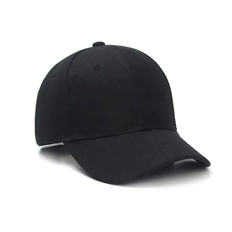 Gorra de béisbol de color liso para mujer, pequeña, de primavera y verano, color negro, informal y versátil, para hombre.