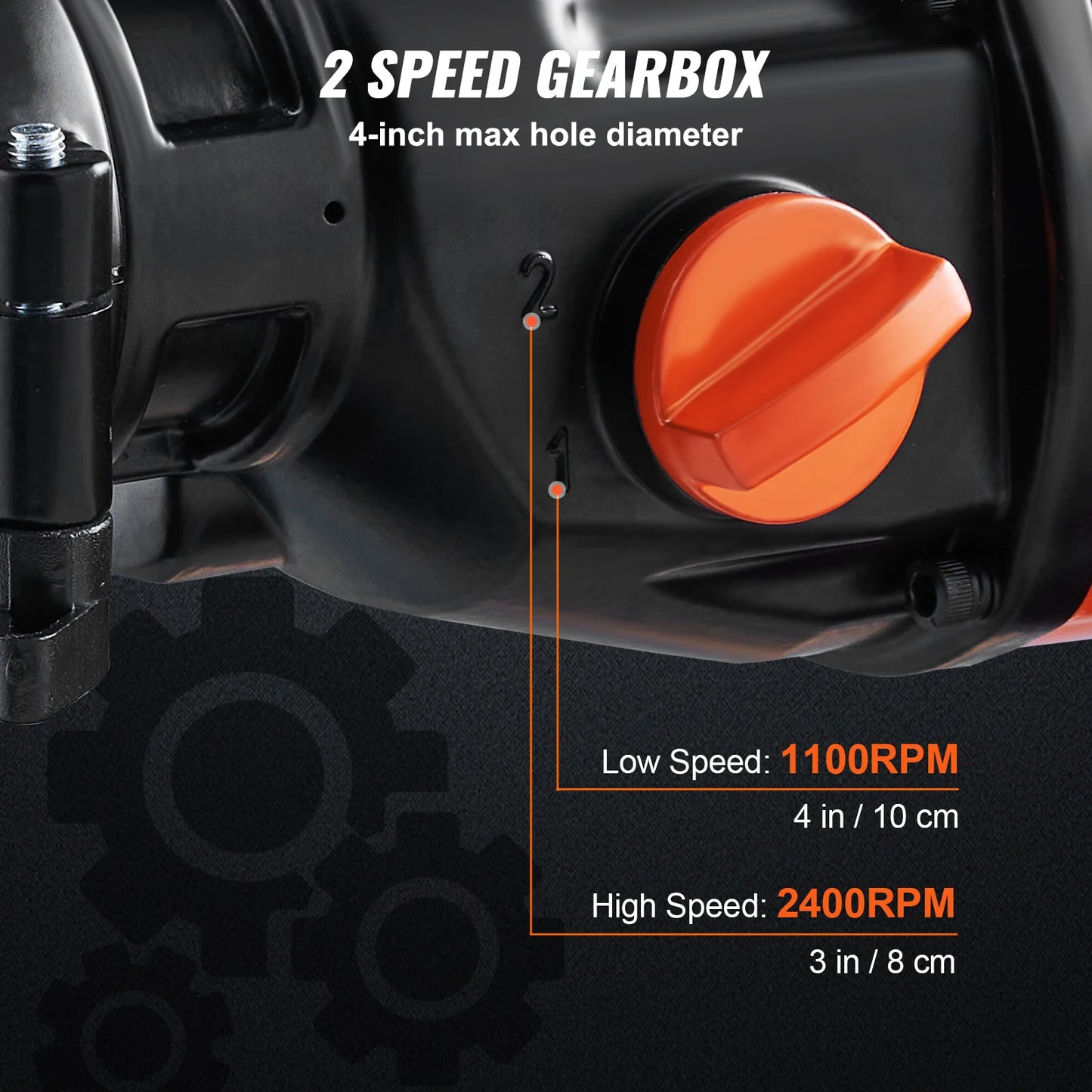 Taladro de diamante VEVOR de 1500 W y 4 pulgadas, con núcleo de hormigón, portátil, con velocidad continua y en húmedo.
