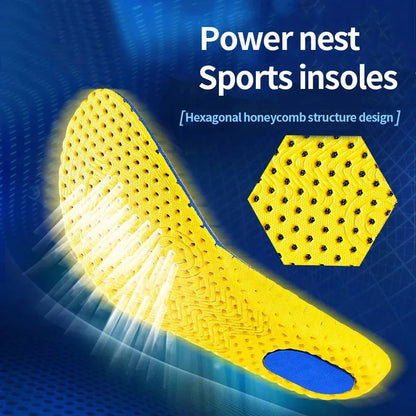 3 Pairs Cushioned Comfortable Breathable Memory Foam Sports Insoles For Both Men And Women