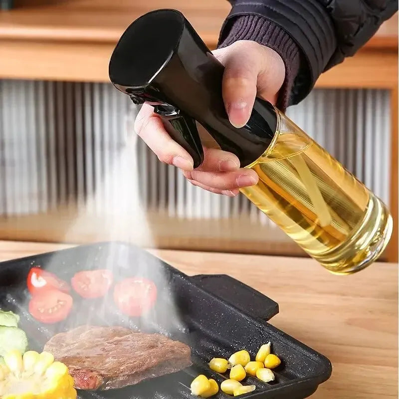 Botella pulverizadora de aceite de 200/300 ml para cocinar, pulverizador de aceite de oliva para barbacoa, herramienta para picnic