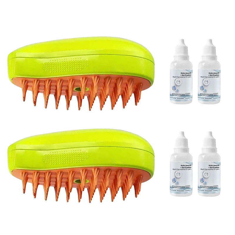 Peines 3 en 1 para depilación de gatos, cepillo de vapor para perros, cepillo eléctrico con pulverizador, cepillos para masaje y cuidado de mascotas.