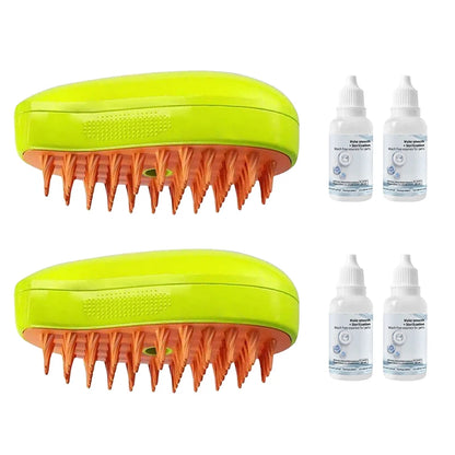Peines 3 en 1 para depilación de gatos, cepillo de vapor para perros, cepillo eléctrico con pulverizador, cepillos para masaje y cuidado de mascotas.