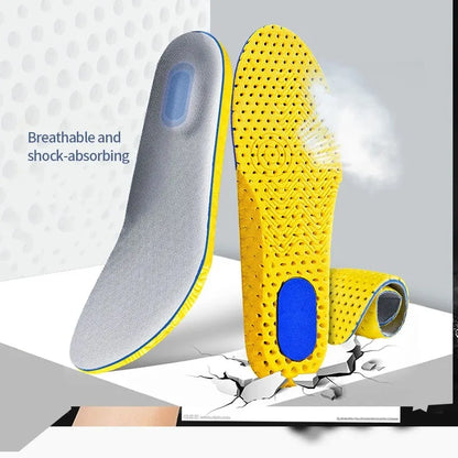 3 Pairs Cushioned Comfortable Breathable Memory Foam Sports Insoles For Both Men And Women