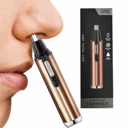 Recortador de vello nasal, afeitadora de vello nasal, recortador de vello nasal y de orejas, sin dolor, batería eléctrica, afeitadora de vello nasal para hombres, tijeras para vello nasal para hombres