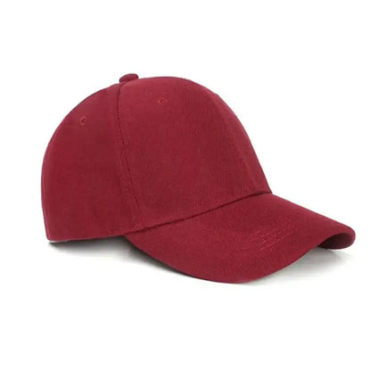 Gorra de béisbol de color liso para mujer, pequeña, de primavera y verano, color negro, informal y versátil, para hombre.