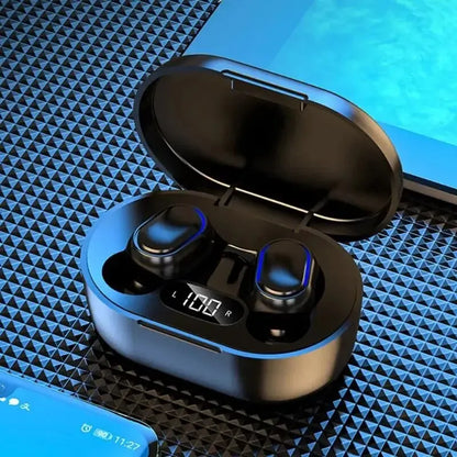 Auriculares inalámbricos TWS E7S con Bluetooth, deportivos, resistentes al agua, con micrófono y compatibles con todos los teléfonos inteligentes.
