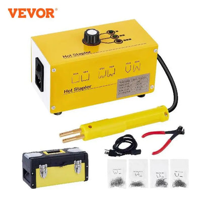 Kit de reparación de juntas calientes de plástico VEVOR, 220 V, 50 Hz, 20 W, kit de soldadura de 4,5 kg, soldadura de plástico, solución rápida para reparación de parachoques y salpicadero de coche