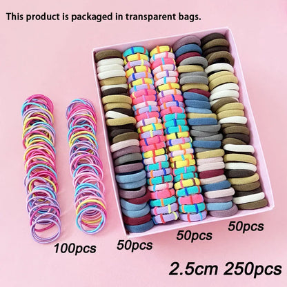 Juego de combinación de pinzas para el cabello con banda elástica para niños, círculo para el cabello de bebé, accesorio para el cabello con pinza de borde para niña, cuerda para el cabello de princesa bebé.