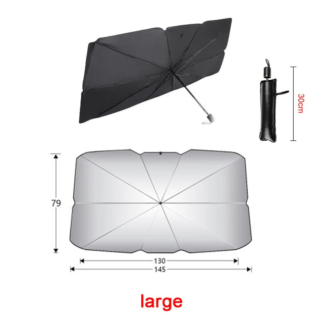 Parasol para coche, sombrilla para coche, protector solar de verano, protección interior del parabrisas, accesorios