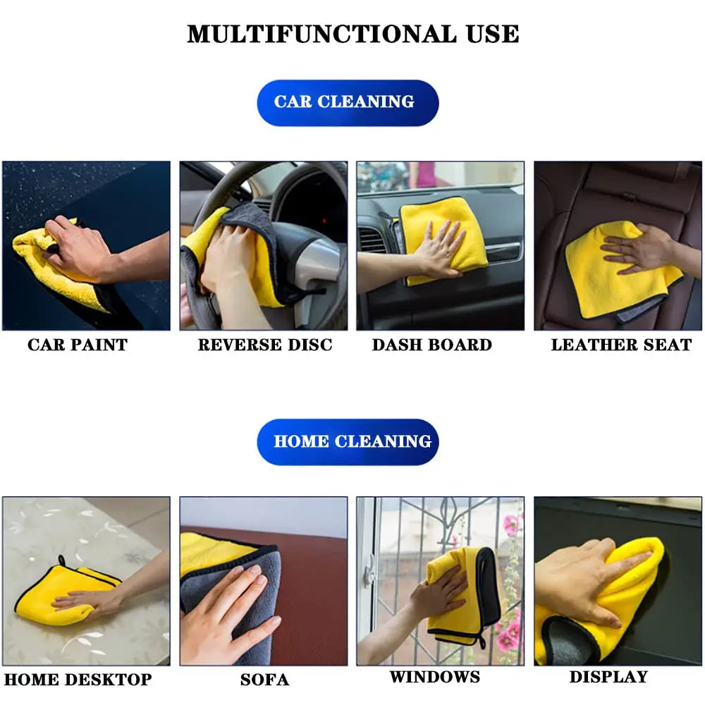 Toallitas para lavado de autos de fibra ultrafina fáciles de limpiar Toallitas súper absorbentes que no dejan marcas ni se deforman al limpiar los autos