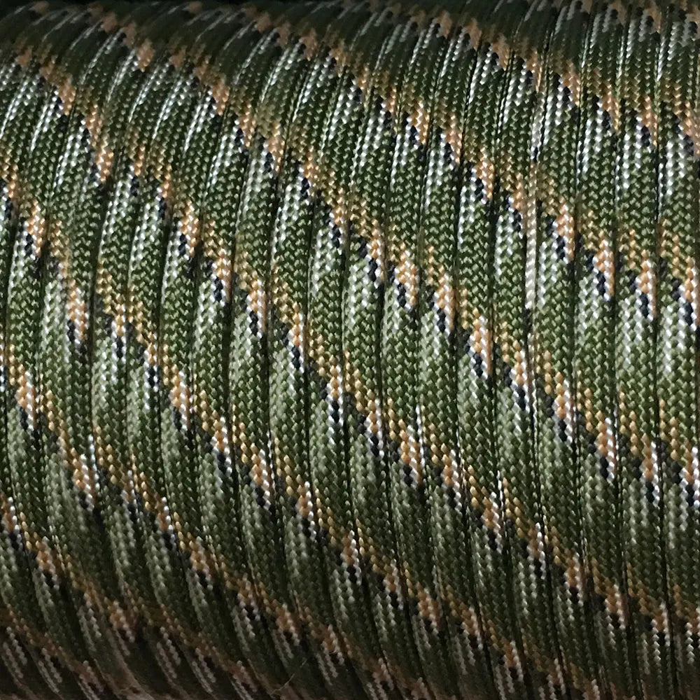 Cuerda de paracaídas táctica militar de 7 hebras y 4 mm, 550 unidades, para acampar, supervivencia al aire libre, pulsera de cuerda DIY.