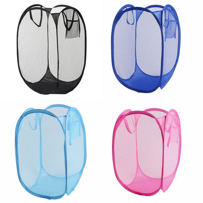 Cesta plegable para clasificar ropa sucia, marco para lavar, bolsa de malla para guardar ropa de baño, organizador de lavandería, bolsa de almacenamiento