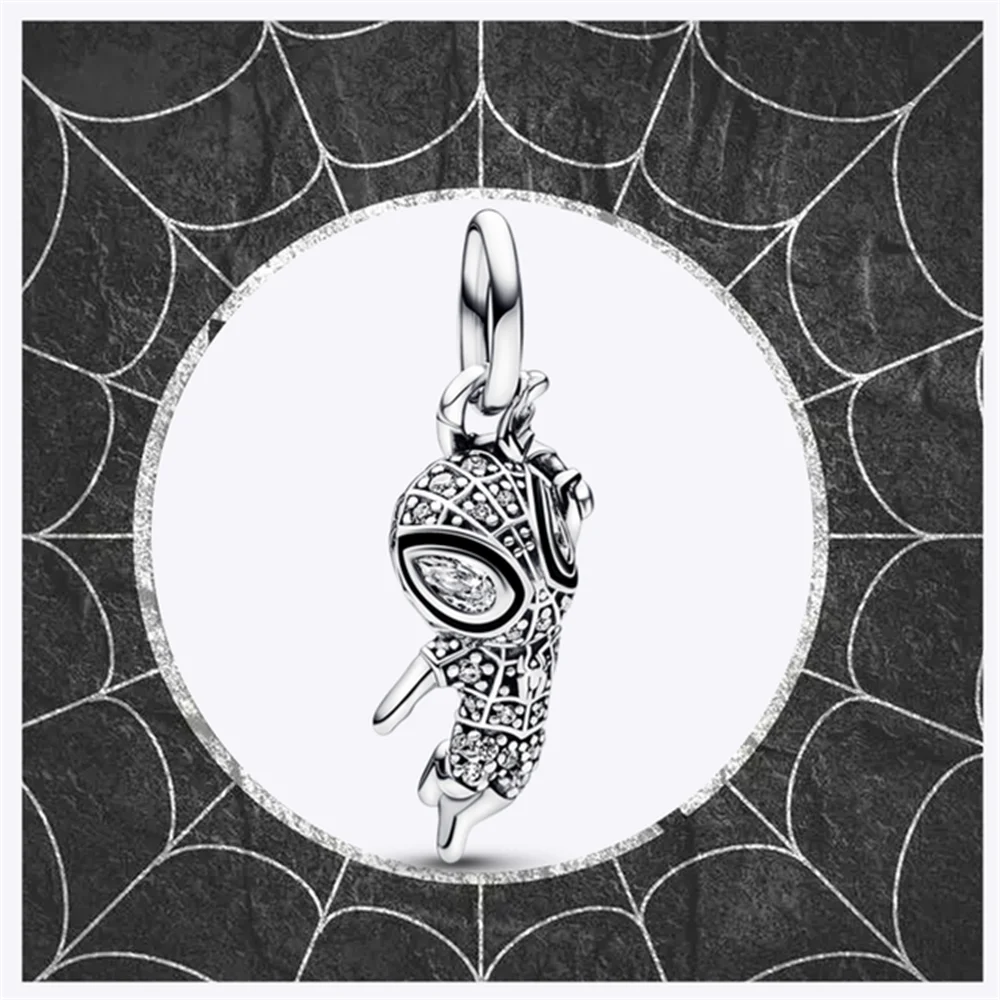 Charms de Disney Stitch Marvel Rescuer Star Wars para pulsera Pandora original de plata de ley 925, collar para mujer, joyería