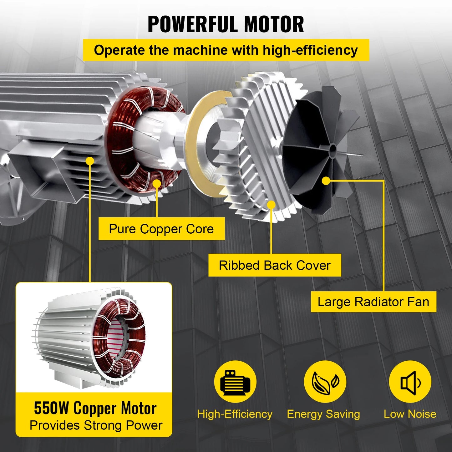 Grúa elevadora eléctrica VEVOR de 250/300 kg con cabrestante para barcos, coches, garajes y ascensores con control remoto por cable.