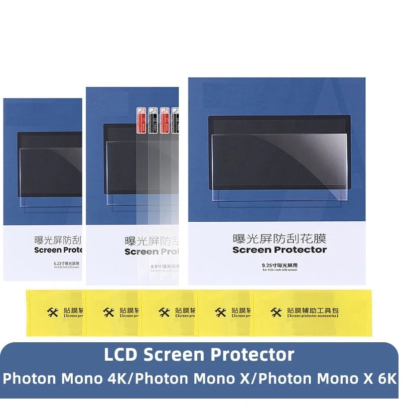ANYCUBIC 3d Printer Parts 5pcs LCD Screen Protector Set For Photon Mono 4K,Photon Mono X(6K)6.23/8.9/9.25 inch