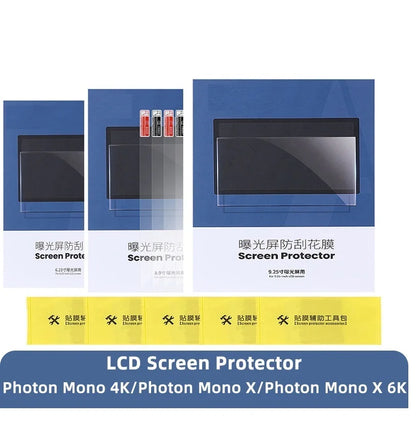 ANYCUBIC 3d Printer Parts 5pcs LCD Screen Protector Set For Photon Mono 4K,Photon Mono X(6K)6.23/8.9/9.25 inch
