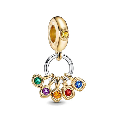 Charms de Disney Stitch Marvel Rescuer Star Wars para pulsera Pandora original de plata de ley 925, collar para mujer, joyería