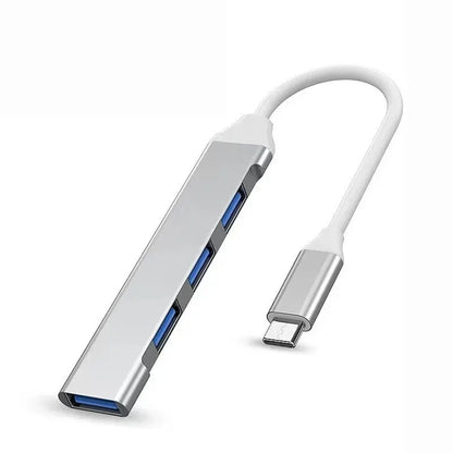 Aumente su productividad con este concentrador USB C 4 en 1: compatible con MacBook, Mac Pro, Mac Mini, iMac, Surface Pro, XPS, PC, Fla