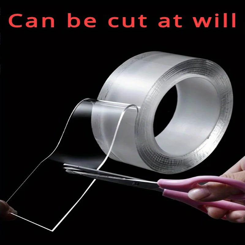 Kitchen Transparent Double Sided Tape Bathroom Waterproof Reusable Self Adhesive Nano Tapes Home Decoration Washable Super Tapes