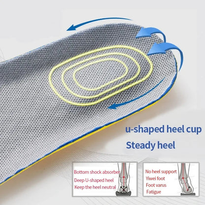 3 pares de plantillas deportivas de espuma viscoelástica, acolchadas, cómodas y transpirables, para hombres y mujeres.
