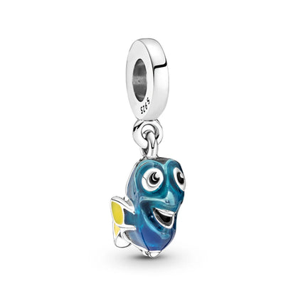 Charms de Disney Stitch Marvel Rescuer Star Wars para pulsera Pandora original de plata de ley 925, collar para mujer, joyería