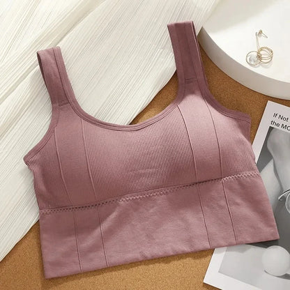 Sujetador deportivo transpirable y antisudor para mujer, sin costuras, para yoga, a prueba de golpes, push up, para gimnasio y entrenamiento
