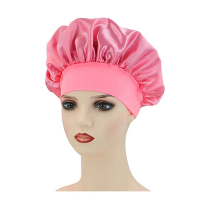 Gorro de noche de satén para mujer, gorro de dormir liso, gorro para dormir, gorro unisex