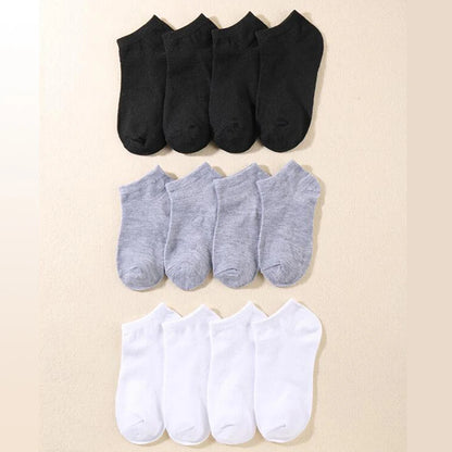10/40 pares de calcetines náuticos para hombre, deportivos, de negocios, con absorción del sudor, para verano y otoño, de color liso, antibolitas, versátiles, hasta el tobillo.