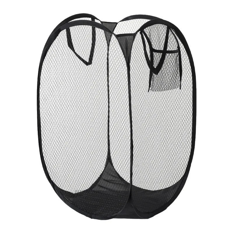 Cesta plegable para clasificar ropa sucia, marco para lavar, bolsa de malla para guardar ropa de baño, organizador de lavandería, bolsa de almacenamiento