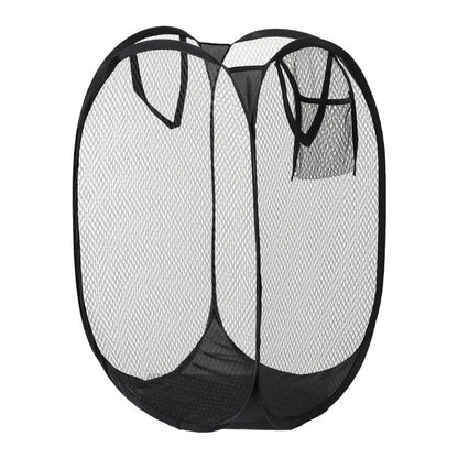 Cesta plegable para clasificar ropa sucia, marco para lavar, bolsa de malla para guardar ropa de baño, organizador de lavandería, bolsa de almacenamiento