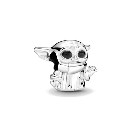 Charms de Disney Stitch Marvel Rescuer Star Wars para pulsera Pandora original de plata de ley 925, collar para mujer, joyería